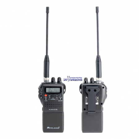 Preview: Midland Alan 42 DS Set + Antenne + Akku CB-Handfunkgerät